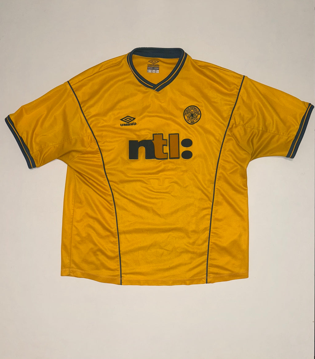 Mens Celtic FC Umbro 2000-02 Vintage Away Football Shirt