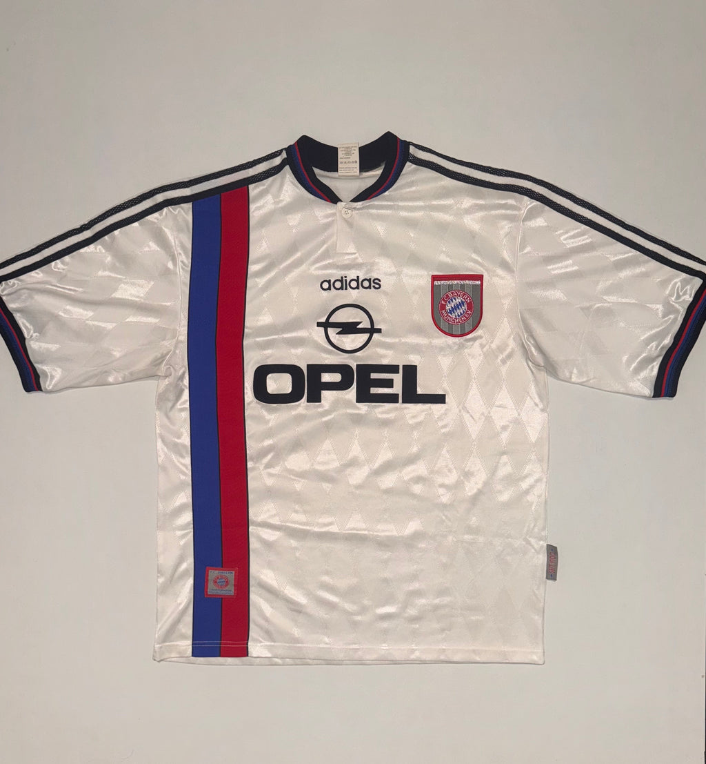 Mens FC Bayern Munich 1996-98 Vintage Away Football Shirt