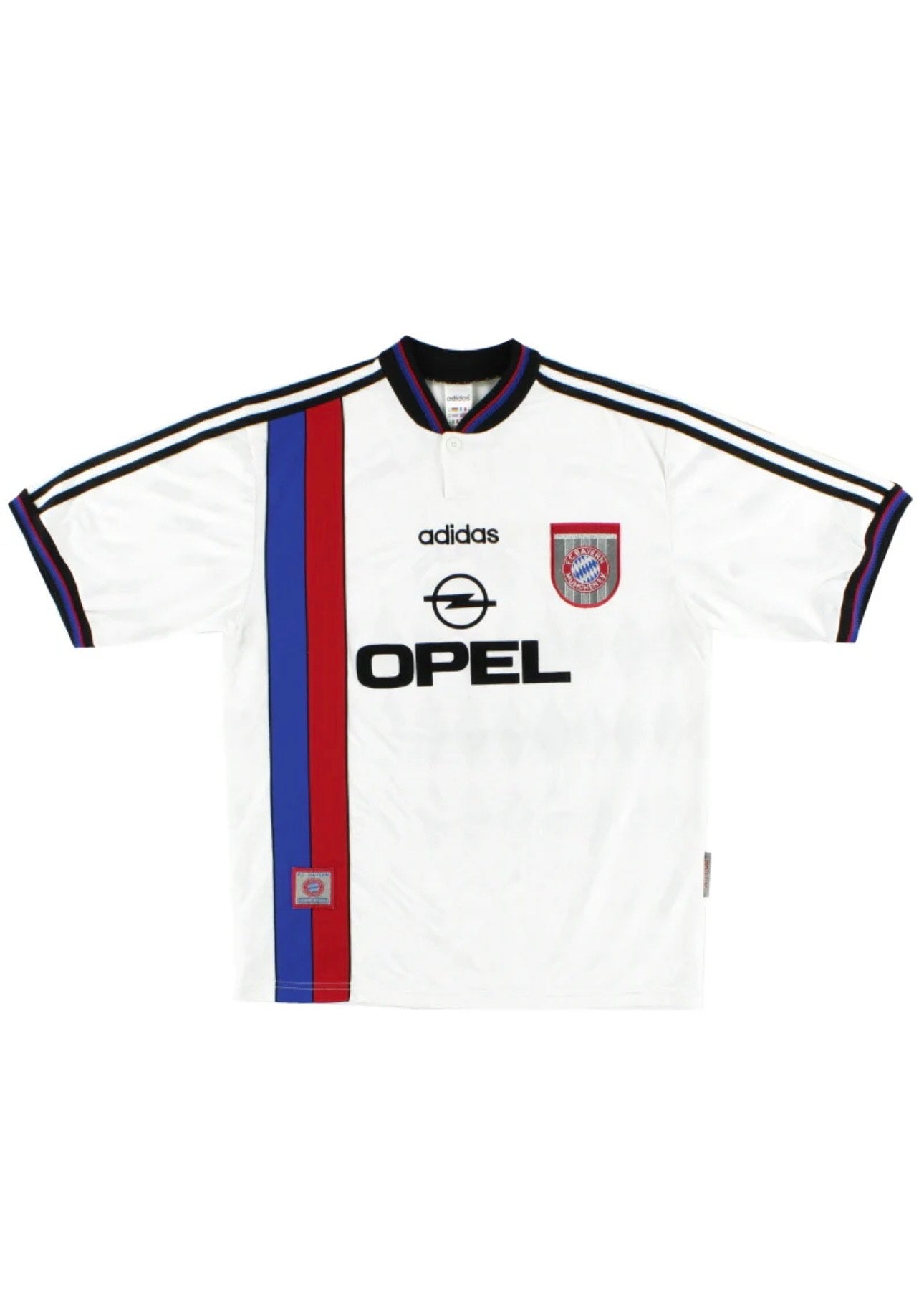 Mens FC Bayern Munich 1996-98 Vintage Away Football Shirt