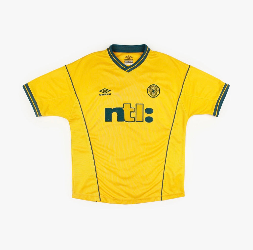 Mens Celtic FC Umbro 2000-02 Vintage Away Football Shirt