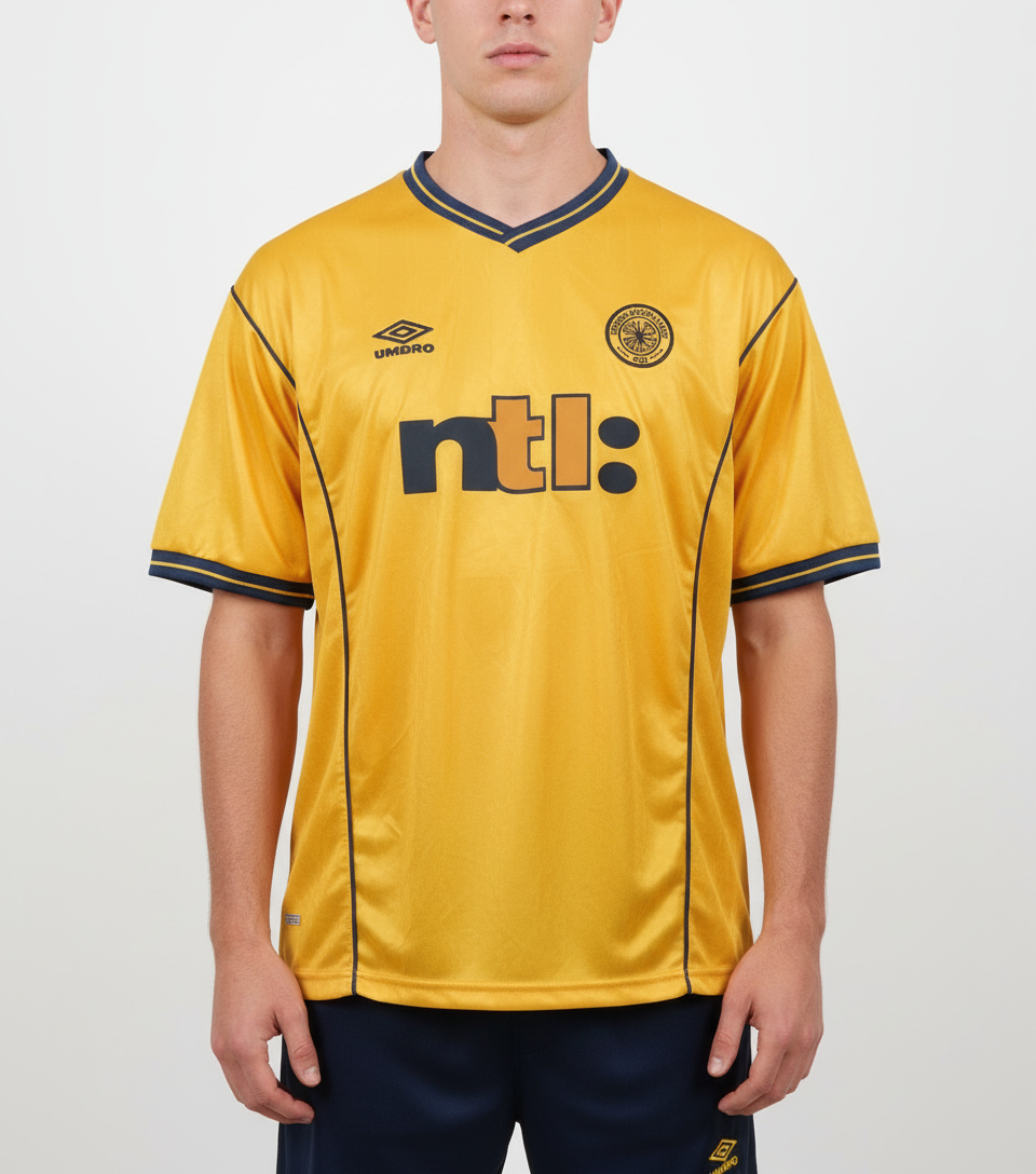 Mens Celtic FC Umbro 2000-02 Vintage Away Football Shirt